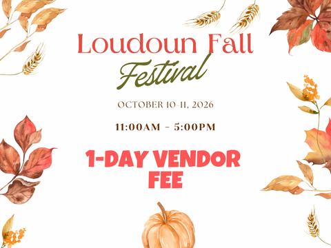 1-Day Vendor Fee Loudoun Fall Market