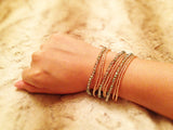 Blue AB, Multi Strand Crystal Bracelet, Beaded Bracelet, High quality, Glass Bead Bracelet, Bridesmaid gift,