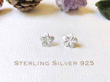 Sale Rose Gold over Sterling Silver, Plumeria stud earring, Plumeria earring, Plumeria studs, Gold Plumeria, Silver Plumeria, Flower earring