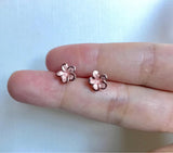 Sale! Sterling Silver, Tiny Plumeria stud earrings, Plumeria earrings, Plumeria studs, Gold Plumeria, Rose Gold Plumeria, Flower earring