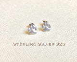 Sterling Silver Paw Stud Earrings