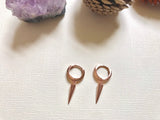 Spike hoop earrings