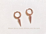 Spike hoop earrings