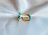 Turquoise hoops