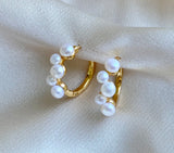 Freshwater Pearl hoops