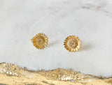 Sunflower studs earrings