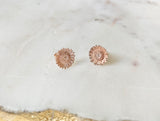 Sunflower studs earrings