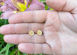 Sunflower studs earrings