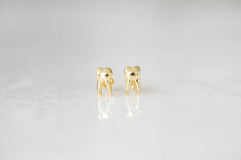 Tooth stud earrings