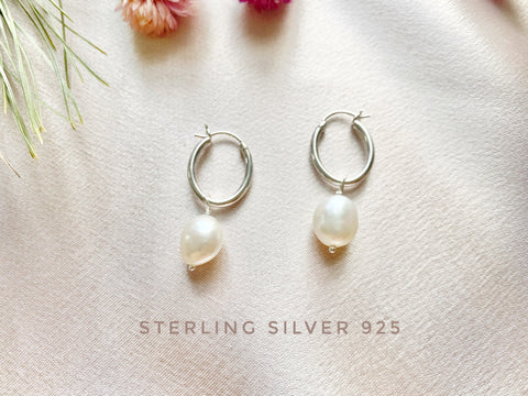 Freshwater Pearl Hoop earrings